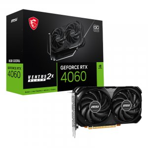 MSI GeForce RTX 4060 VENTUS 2X BLACK OC 8GB Video Card